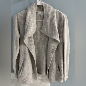 Barefoot Dreams Cozy Chic Light Coastal Cardigan in Bisque